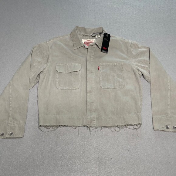 Levi’s Signature Women’s Trucker Jean Jacket Size Medium Gray Wash Denim NWT - Picture 4 of 16